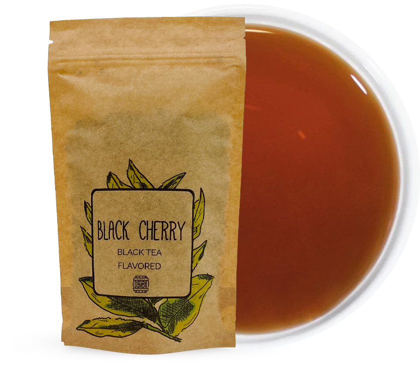 Cherry Black Leo Tea w opakowaniu doypack